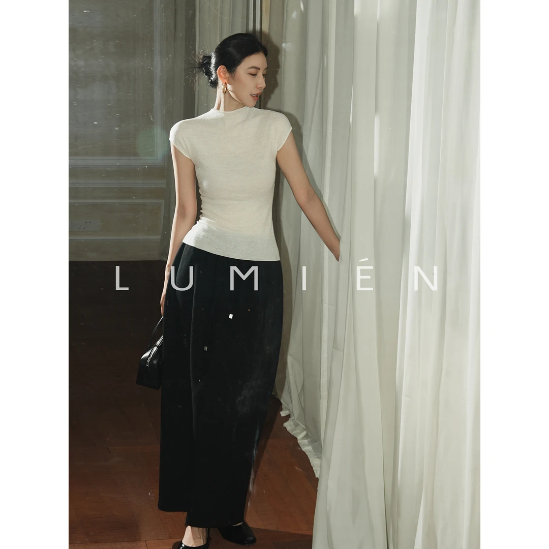 【LUMIEN 新品】“针丝雅境”舒适亲肤羊毛醋酸高级感针织衫LX5HTT068