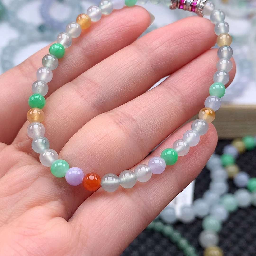 翡翠手链未镶嵌翡翠卡4.5