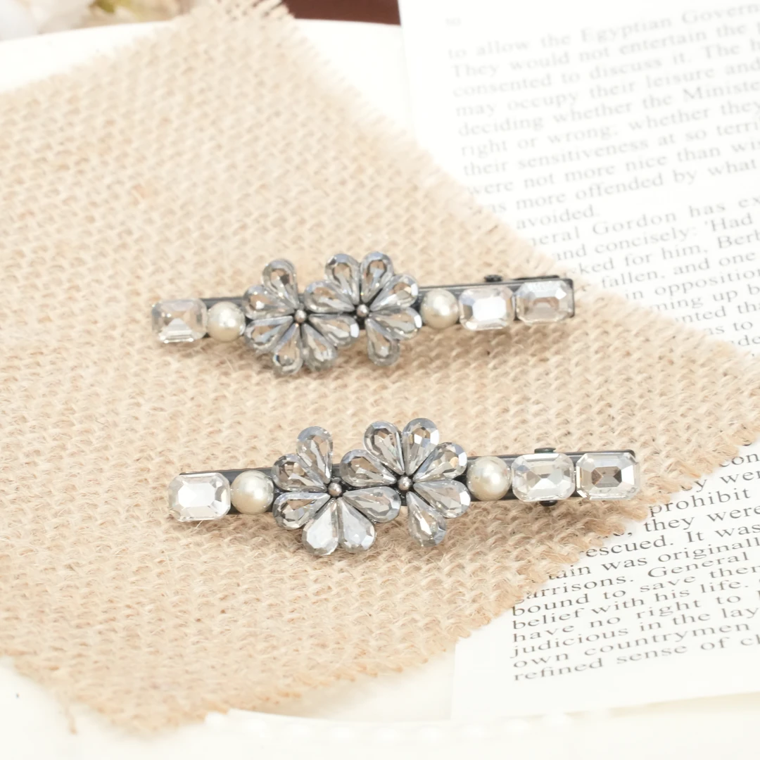 【FNQ583】法式日韩边夹复古风女仙女风发夹侧边夹甜美饰品