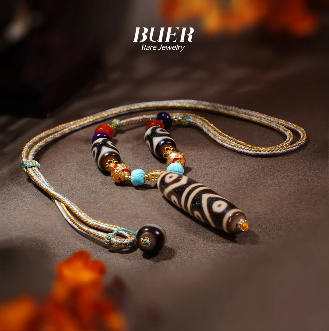 【不二】八眼玛瑙珠珠DIY编绳项链(多样性发)