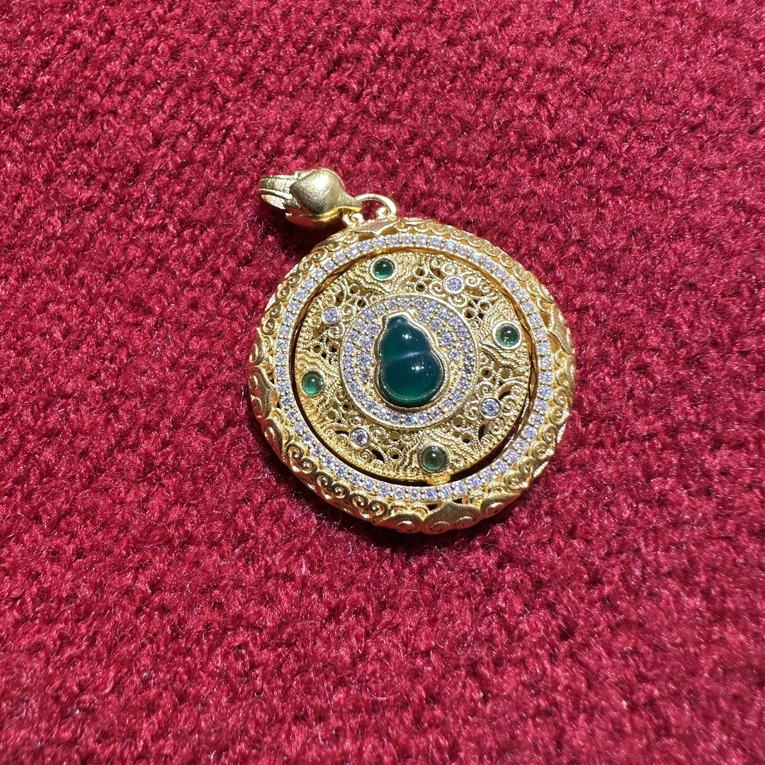 【贞爱福展厅开业】黄金足金999爆品设计师【金玉满堂】气质百搭吊坠