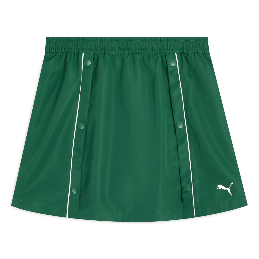 彪马女子宽松抽绳按扣撞色运动短裙BEHIND THE GREEN 631727