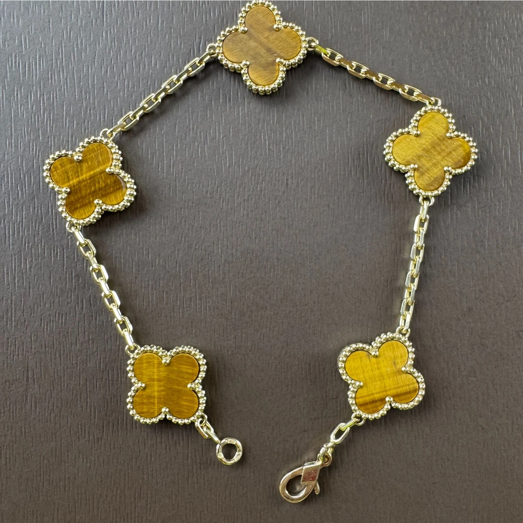 18K金虎眼石15mm大五花手链