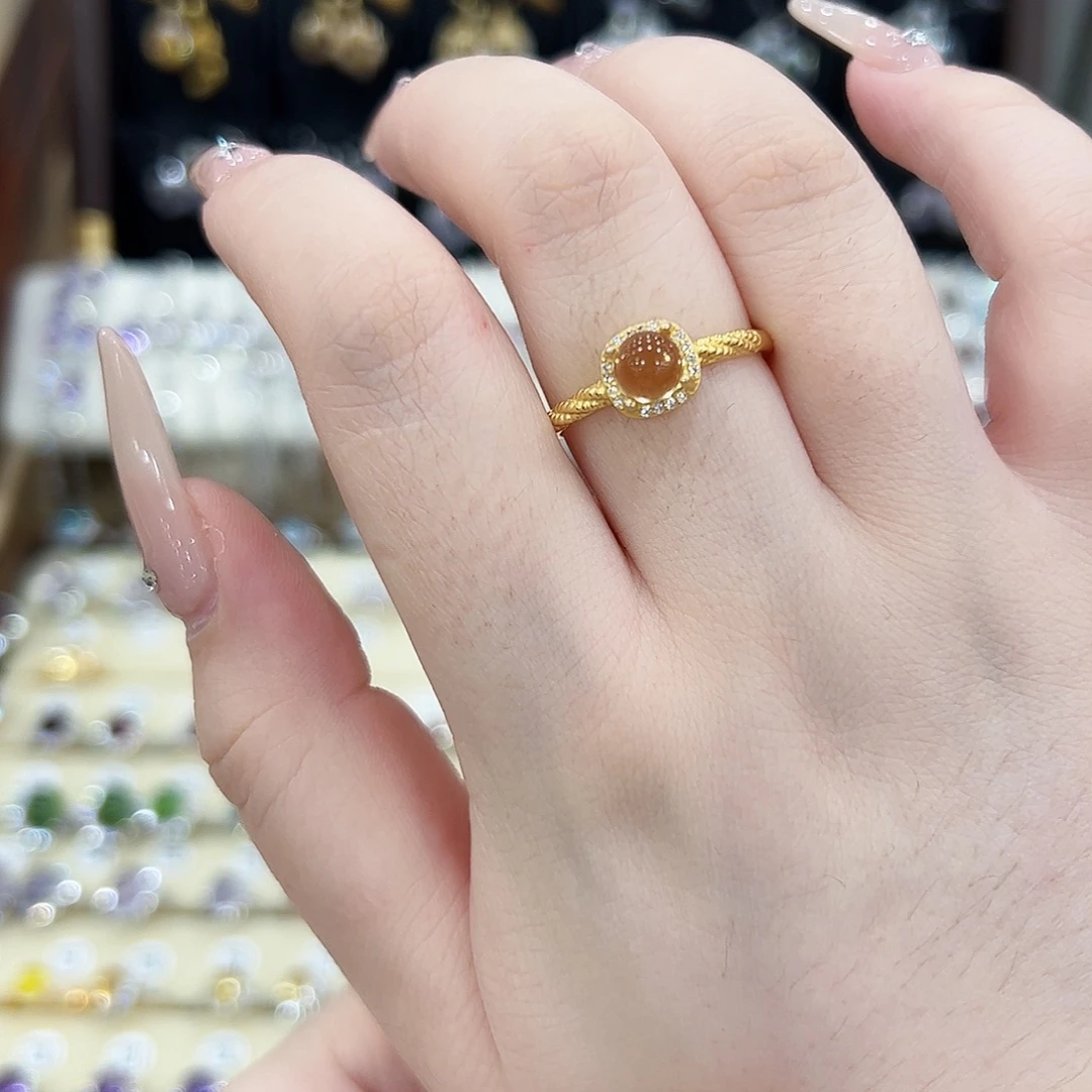 水晶银S925镶嵌戒指