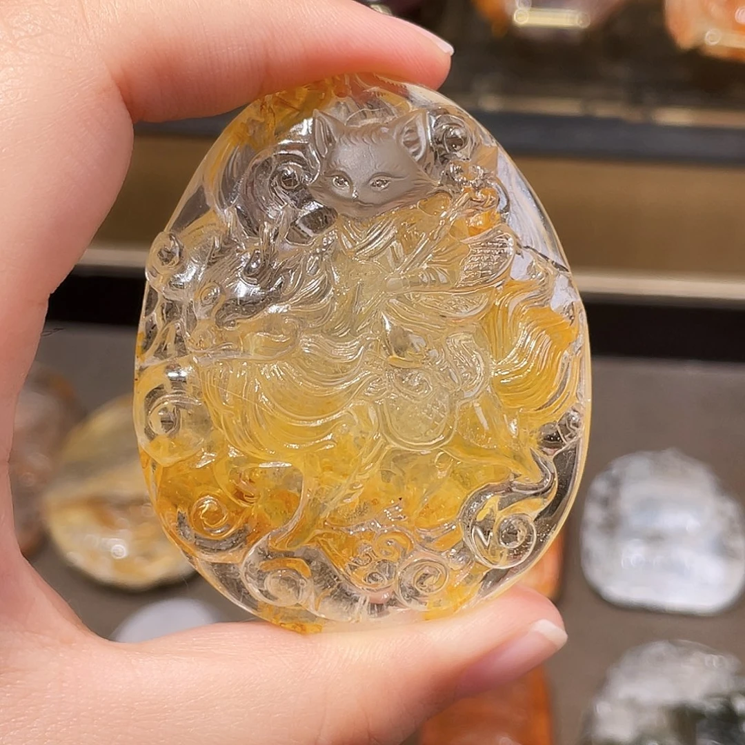 颈饰未镶嵌水晶什*黄胶花
