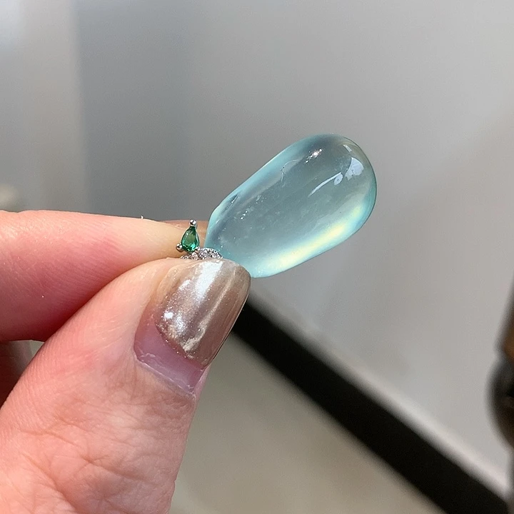 岫玉未镶嵌颈饰【猫家】天然玉石颈饰不带链子