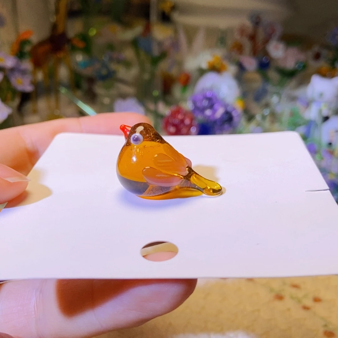 琉璃手工艺品小鸟
