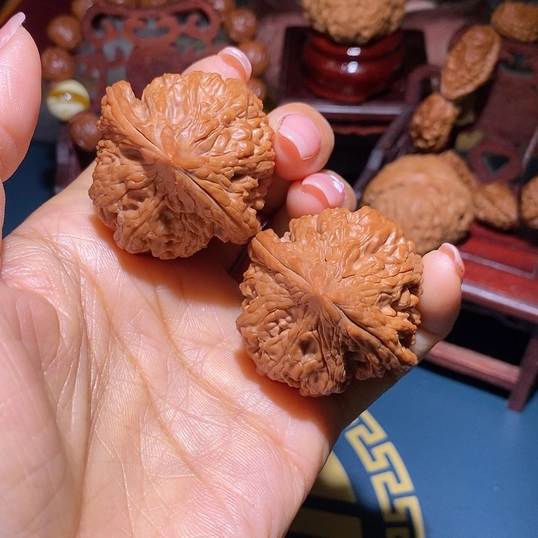 文玩核桃把件41大沽石