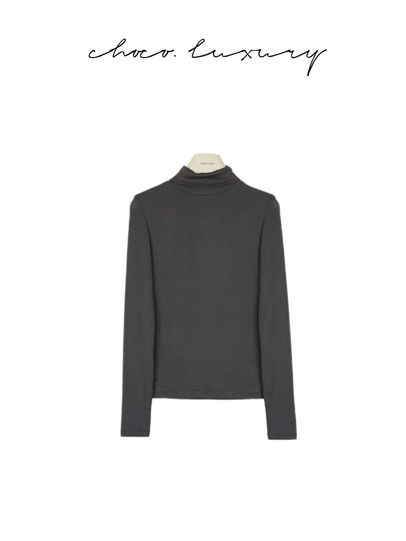 CHOCO【叠穿发热打底】超轻柔修身叠穿高领肌底衣 C1008