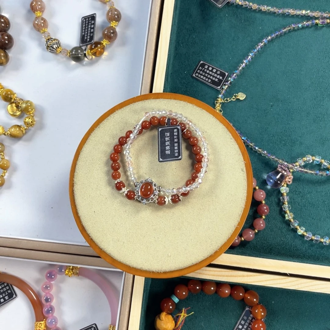 项链针钠钙石银S925镀金镶嵌