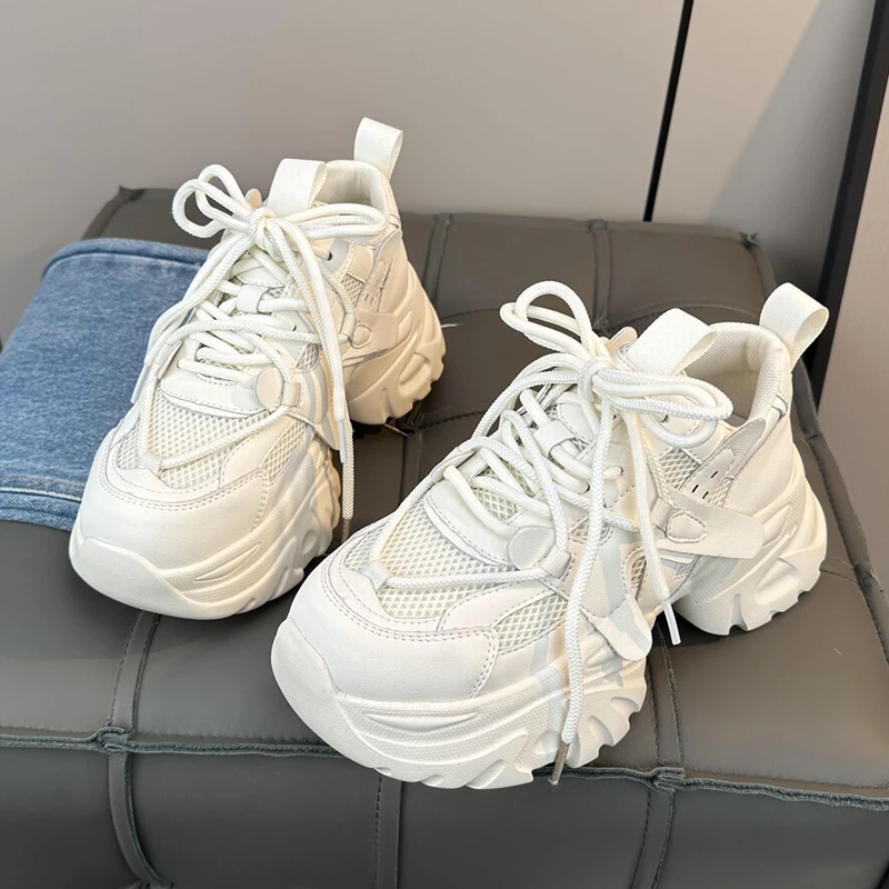 LD夏季2025新款春季松糕休闲运动厚底老爹鞋百搭韩版1583