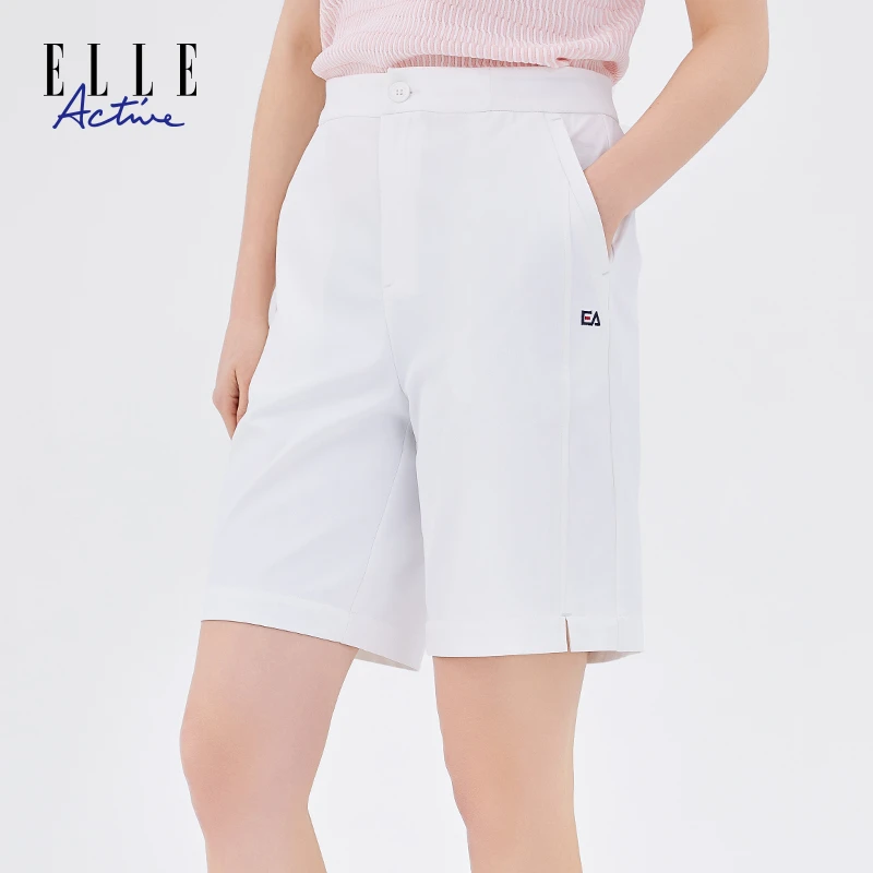 ELLE Active夏季新款五分裤运动休闲短裤女舒适时尚宽松百搭裤子