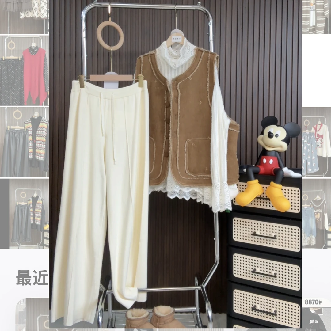 【秋风习习】（401--500号）秋冬新款休闲西服马甲卫衣套装连衣裙女装