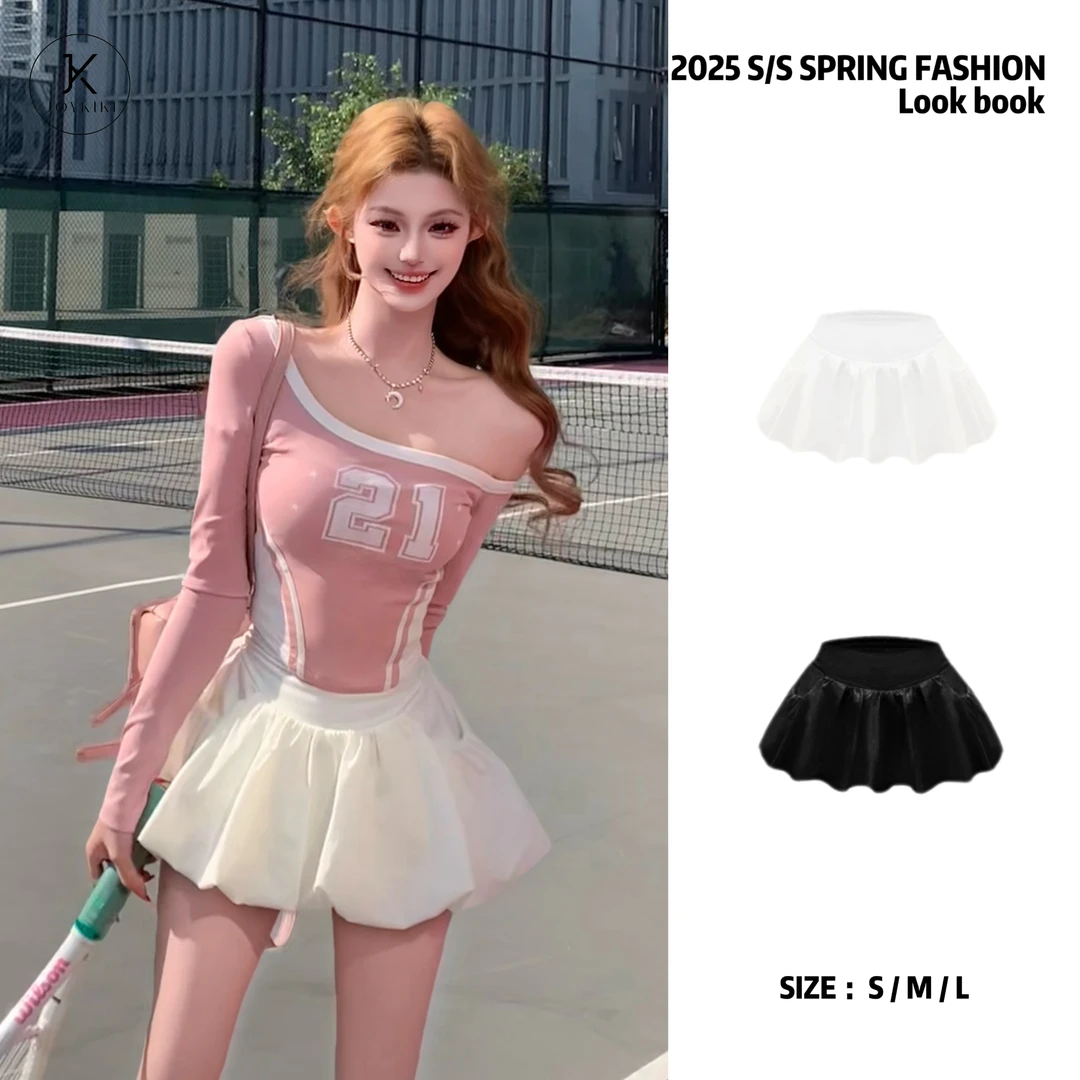 JOY KIKI金金【长腿秘诀】纯欲辣妹百搭显瘦蓬蓬半裙J25A110