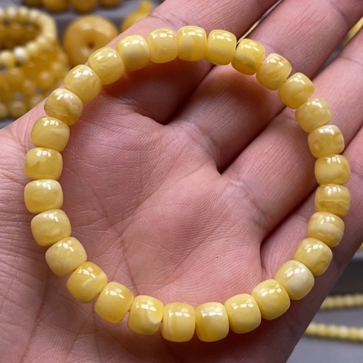 琥珀未镶嵌手链手半