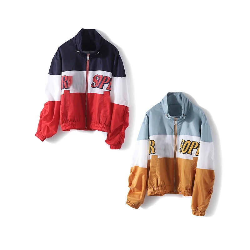 9548【Q系列】休闲拼色立领外套1336700