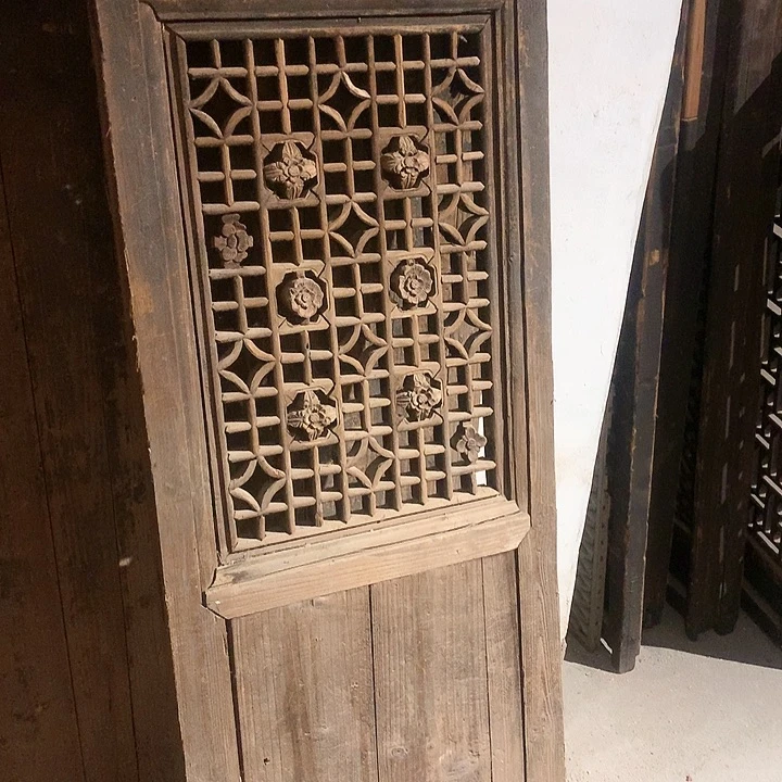 香樟木?****i老木雕老物件老花板