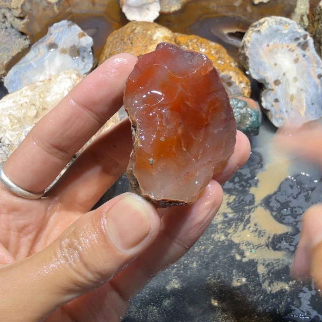 未镶嵌玛瑙/玉髓珠宝半成品