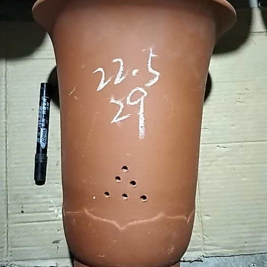 紫砂红泥莲花金钟一个