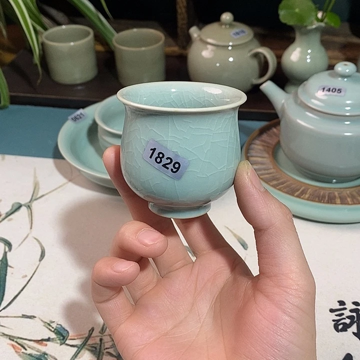 汝瓷1829瑕疵玉兰杯……