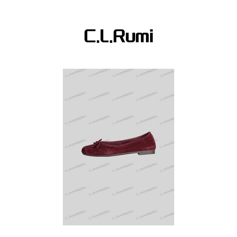 【Rumi小店】“芭蕾舞鞋”25春夏薄款羊皮蝴蝶浅口软底单鞋6670pj