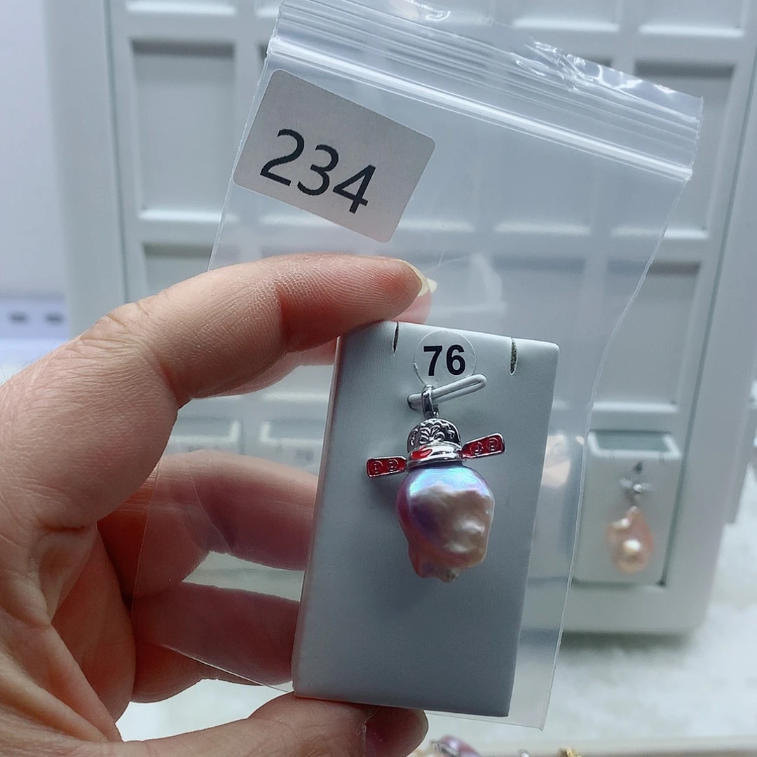 吊坠(不含链)淡水珍珠合金