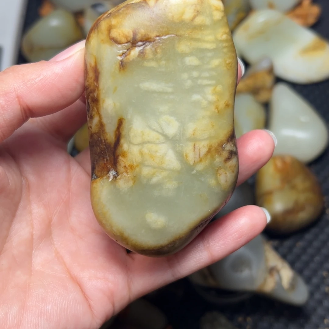 和田玉未镶嵌挂件74