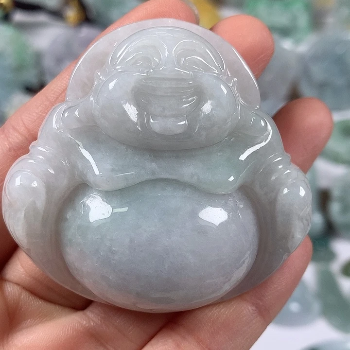 翡翠未镶嵌颈饰大佛福利卡厚14+