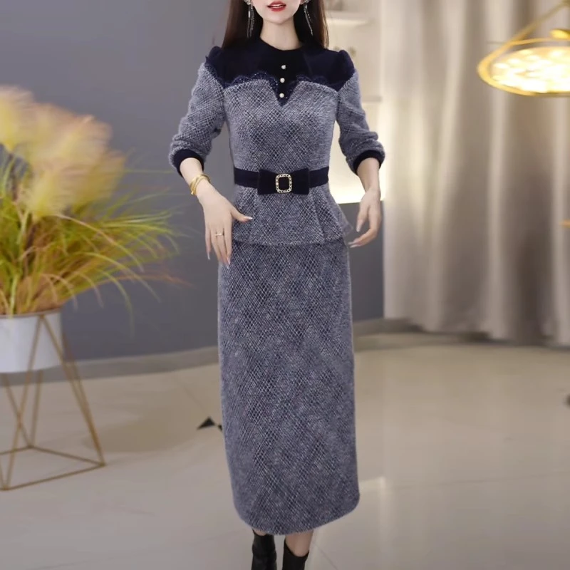 轻熟半身裙时尚套装爆款女2025秋冬季新款休闲洋气高端