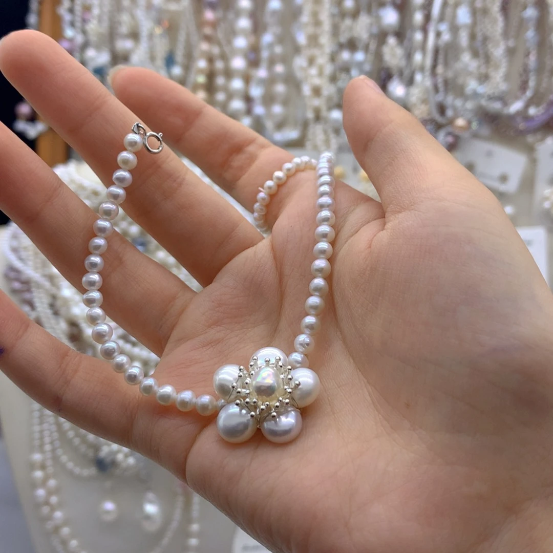 合金淡水珍珠手链