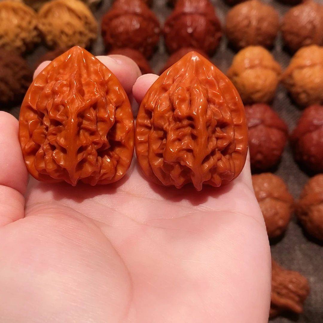 吊坠文玩核桃41龙脊超玉化0308