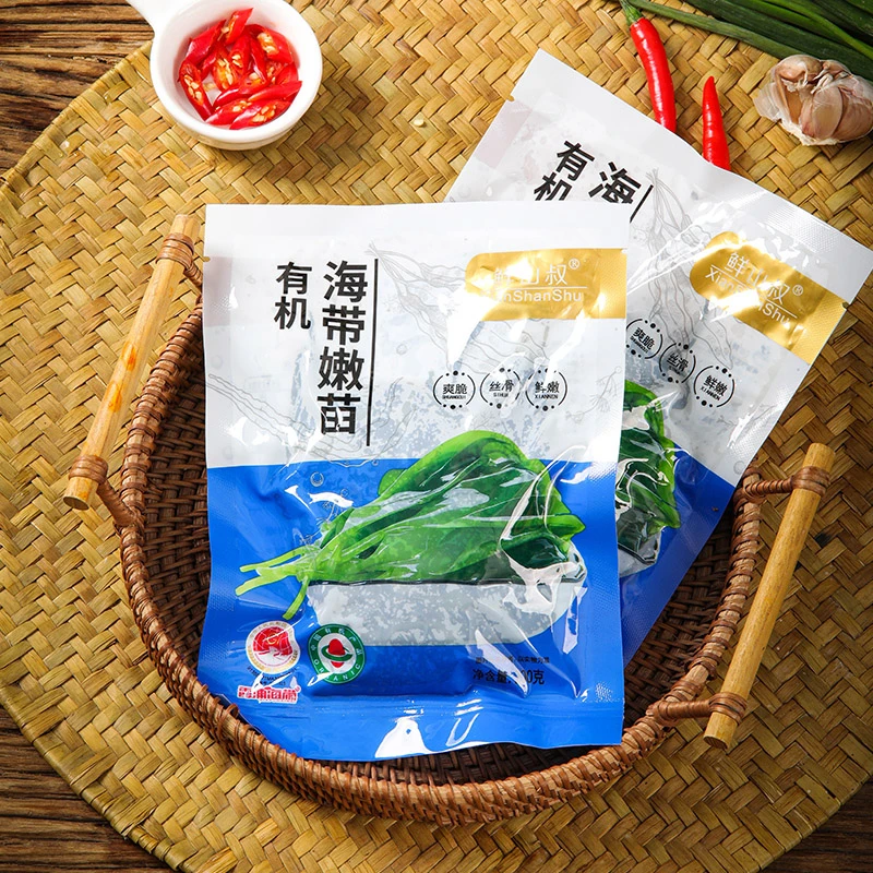 鲜山叔霞浦有机海带嫩苗200g/袋涮火锅凉拌煮汤脆嫩爽口海带芽
