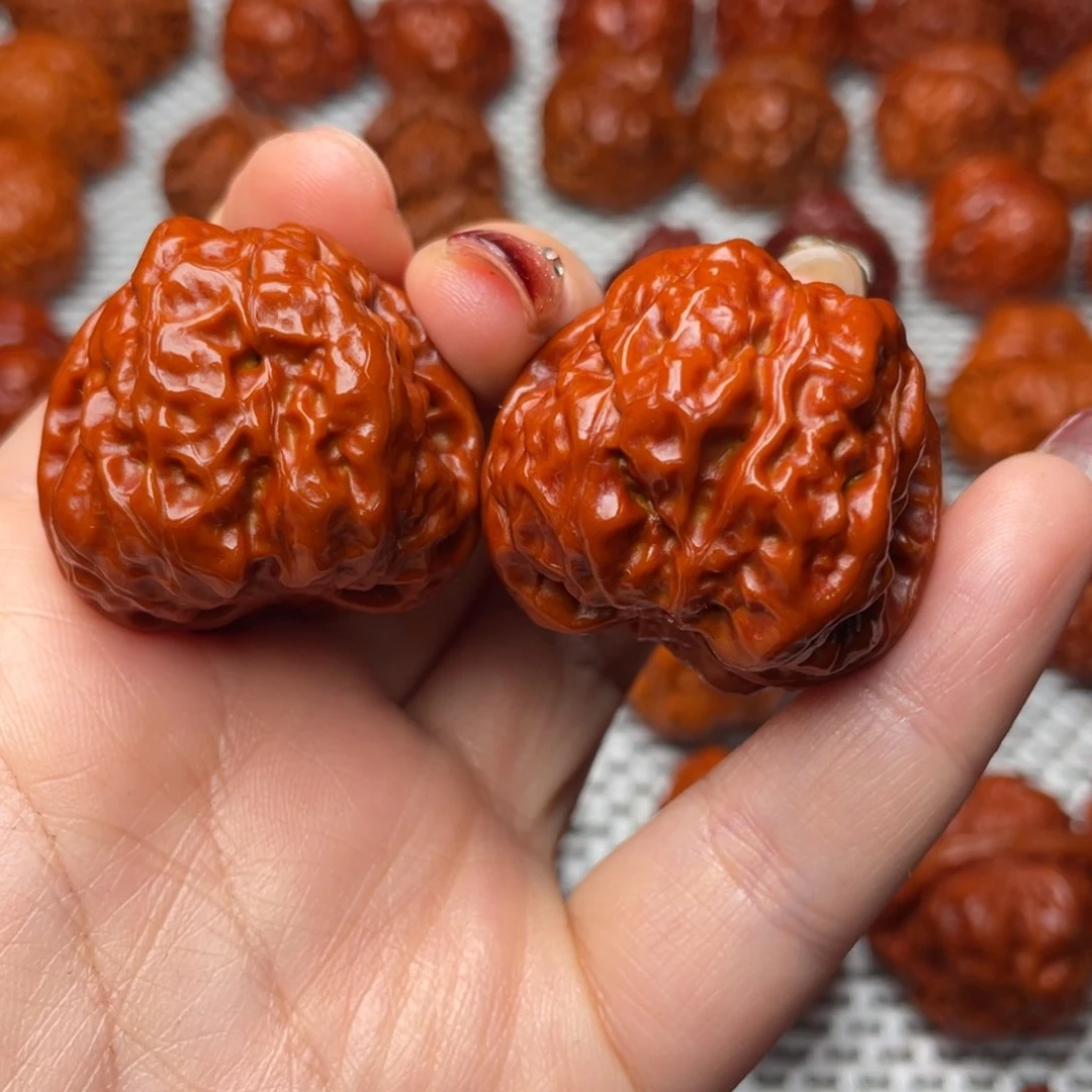 桃核吊坠文玩核桃 手把件 蛤蟆头 35