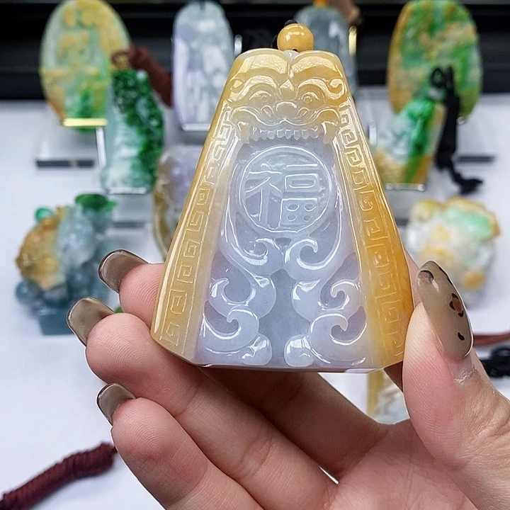 颈饰未镶嵌翡翠翡翠A货