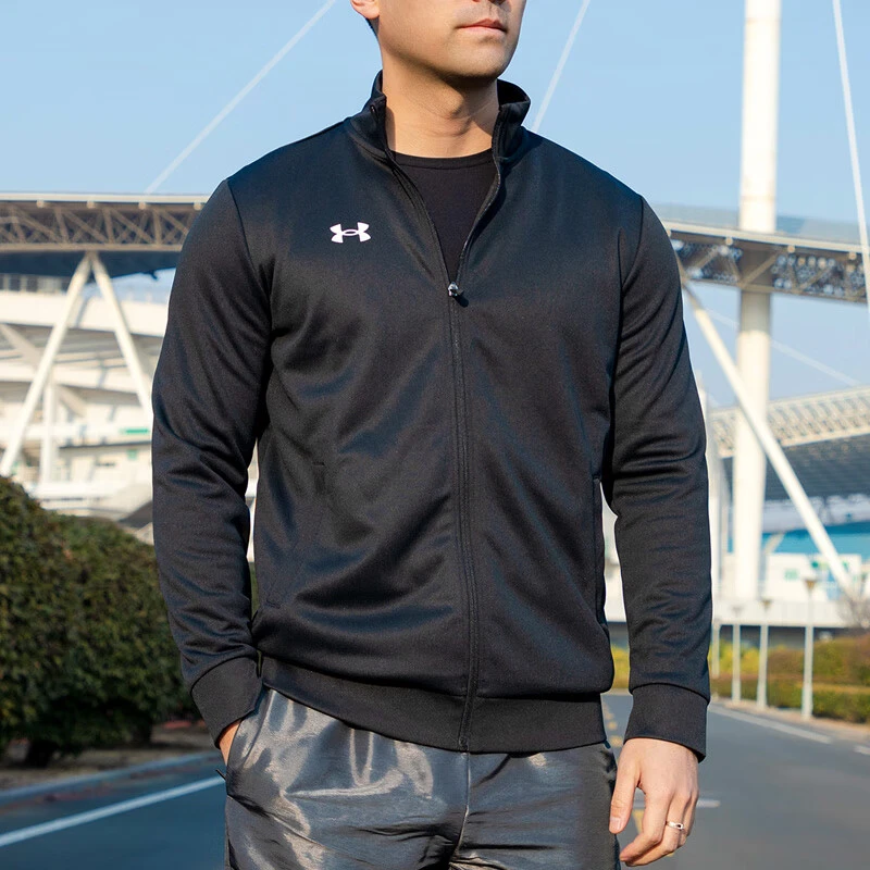 Under Armour/安德玛男夏保暖上衣立领透气速干跑步夹克外套