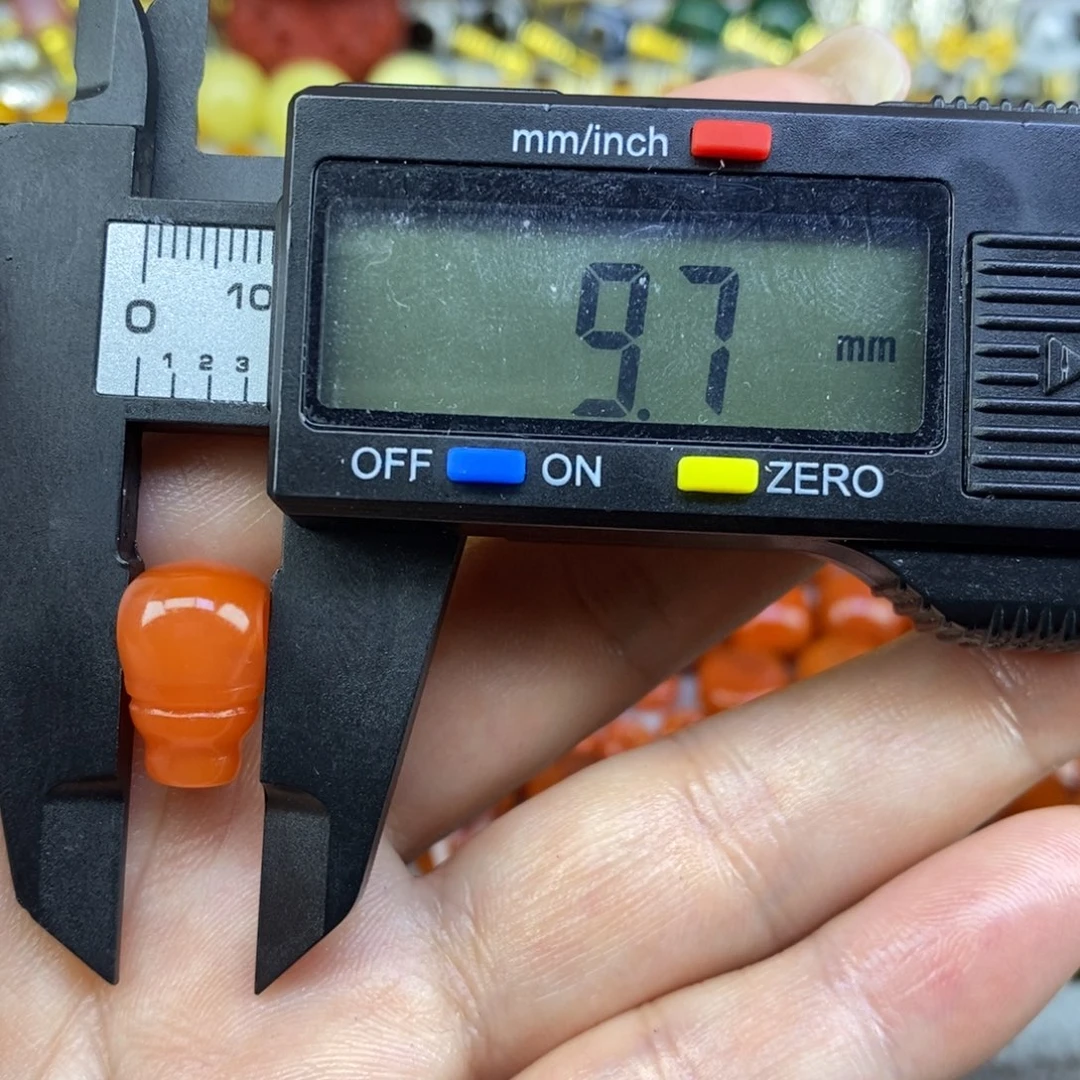 南红玛瑙未镶嵌三通9.7mm