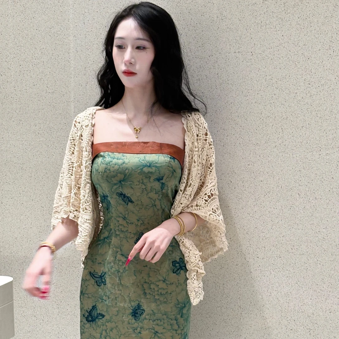 画报夫人同款显瘦时尚复古小众春夏中国风百搭防晒披肩