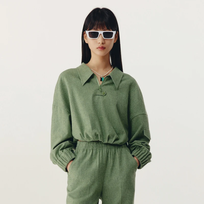 HPLY荷比俪春季新款女宽松廓形春日休闲上衣HYD11610190