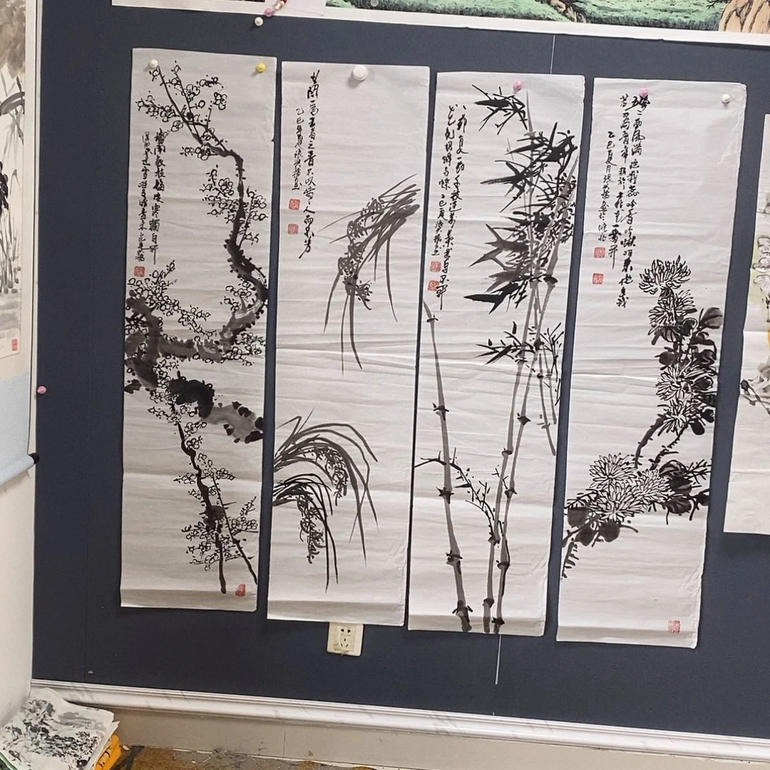 国画张兴桥34.138手绘画芯