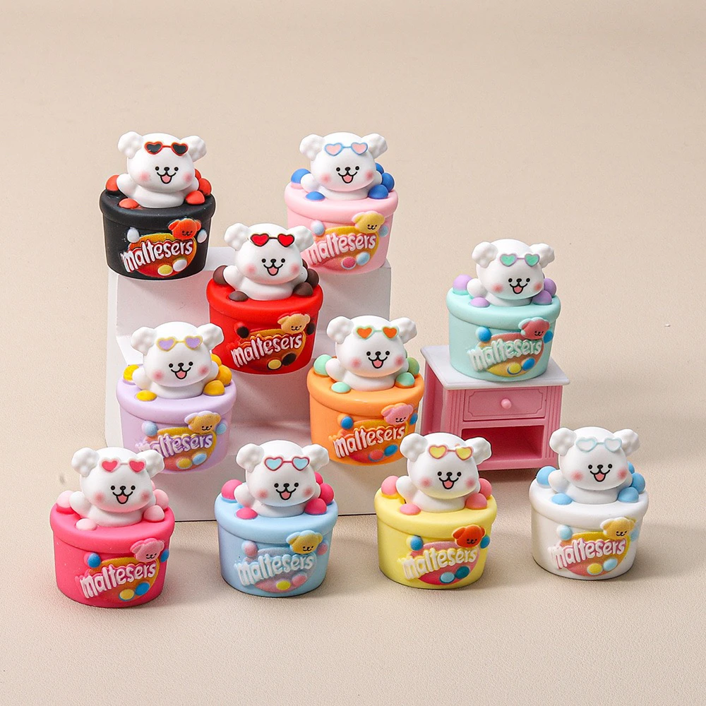 「酒酒diy」M豆线条狗萌粒diy儿童玩具配件摆件