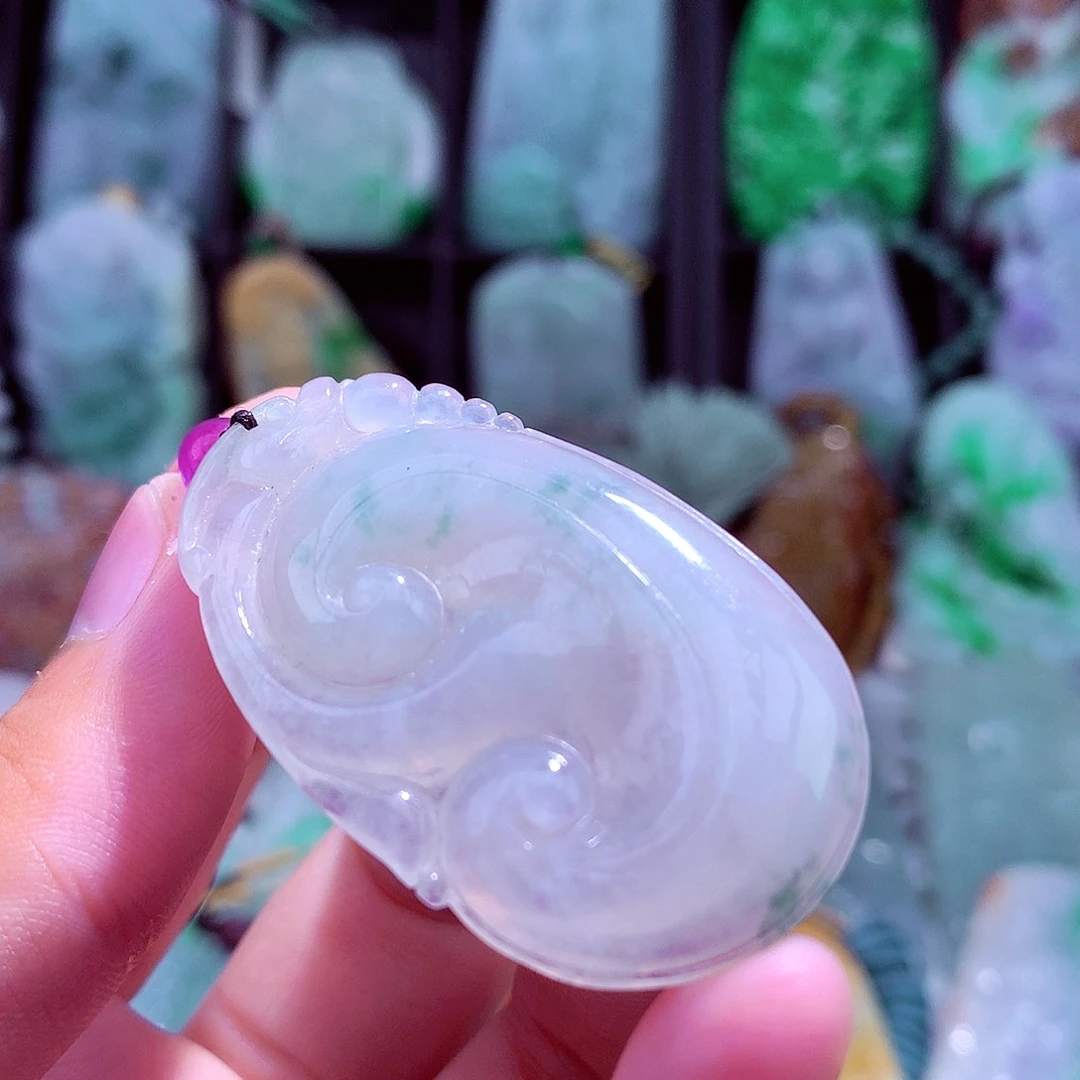 颈饰未镶嵌翡翠天然