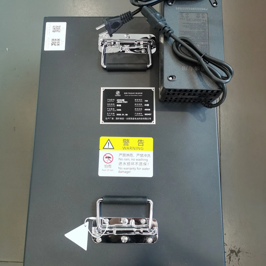 国轩高科锂电60V60A长400mm宽263mm高160mm