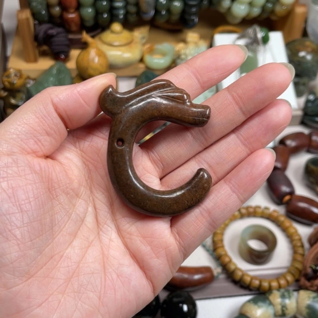 【闪购商品】岫岩河磨玉（透闪石质玉）挂件未镶嵌