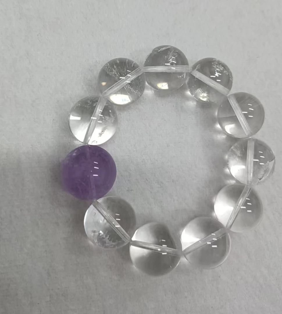 非金属树脂手链 0626-010白珠手链 时尚简约个性百搭精美精致