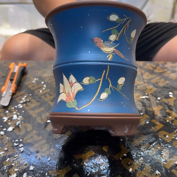 紫砂花盆口径15厘米