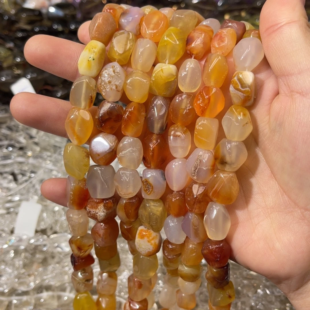 玛瑙/玉髓散珠盐源玛瑙随行