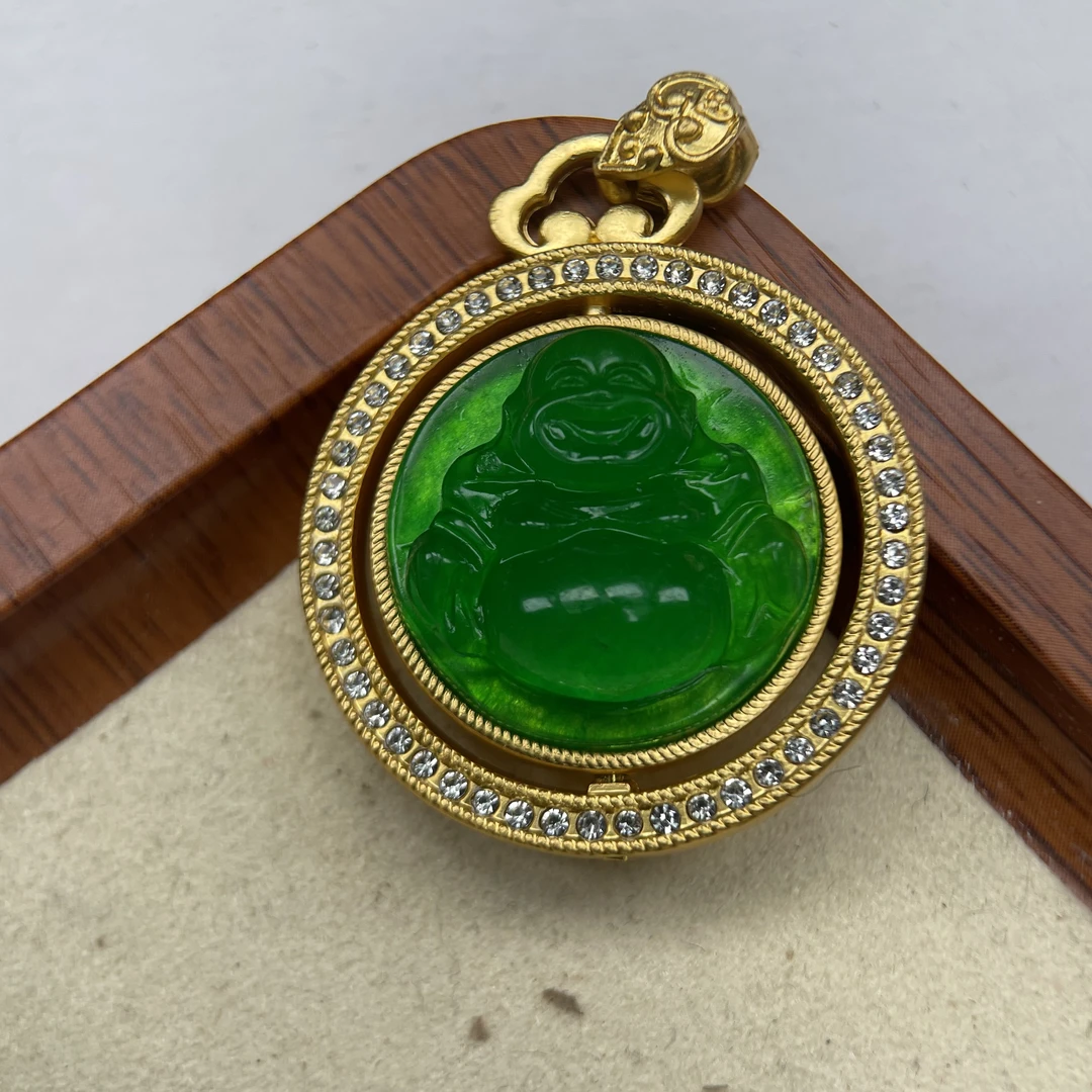 A663绿色转运佛公吊坠时尚百搭女款多样发货其一