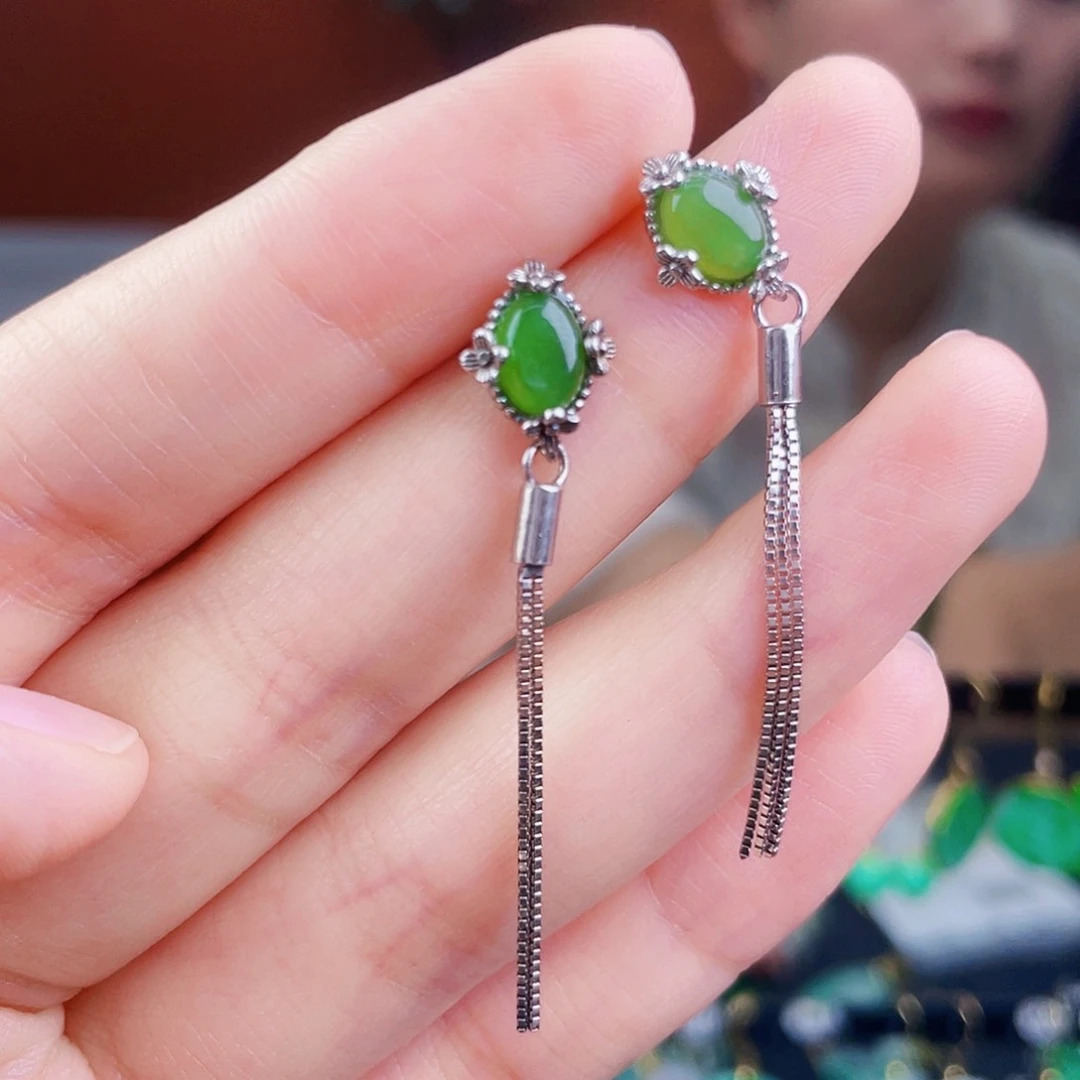 和田玉银S925镶嵌珠宝奇石