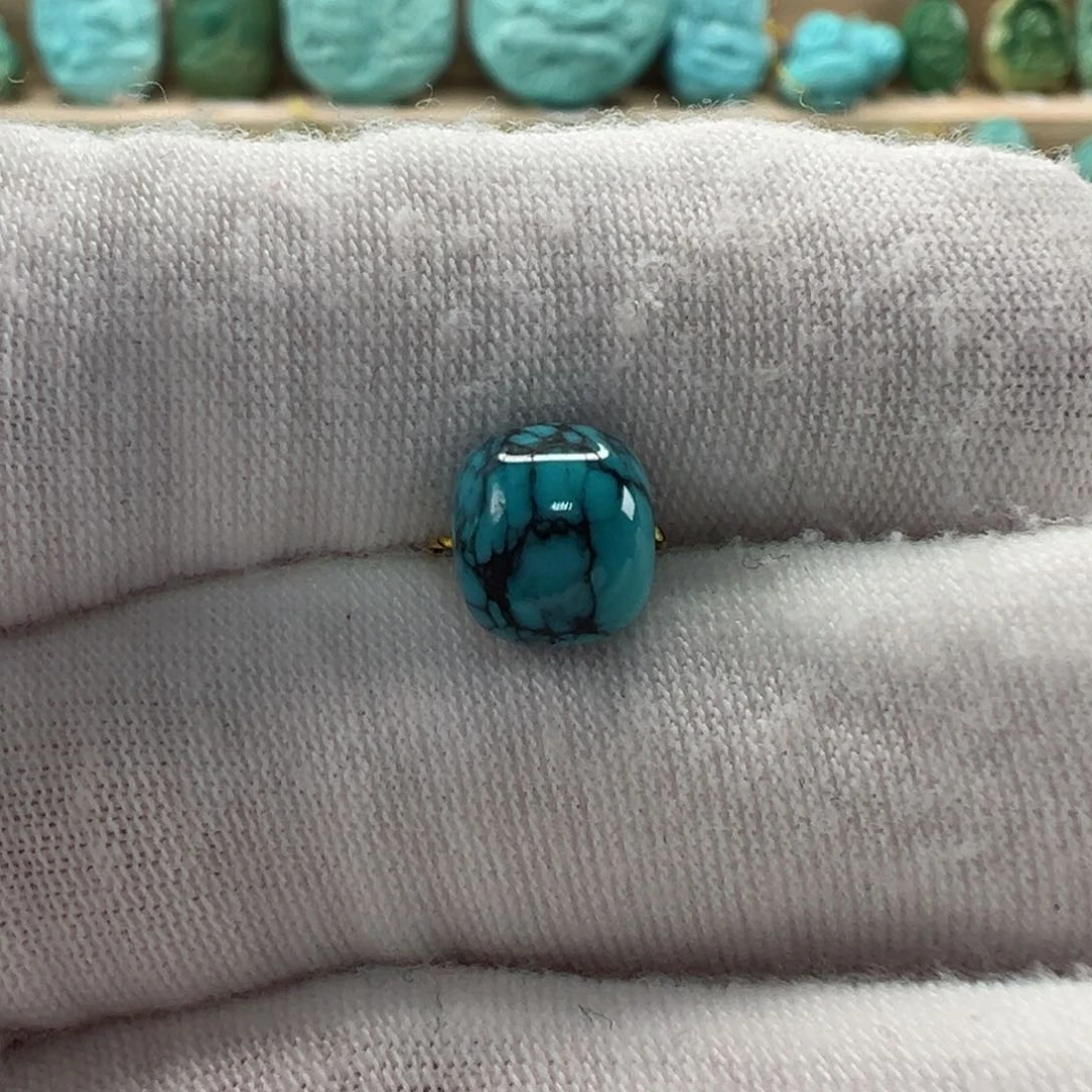 未镶嵌绿松石老型珠7.9x7mm