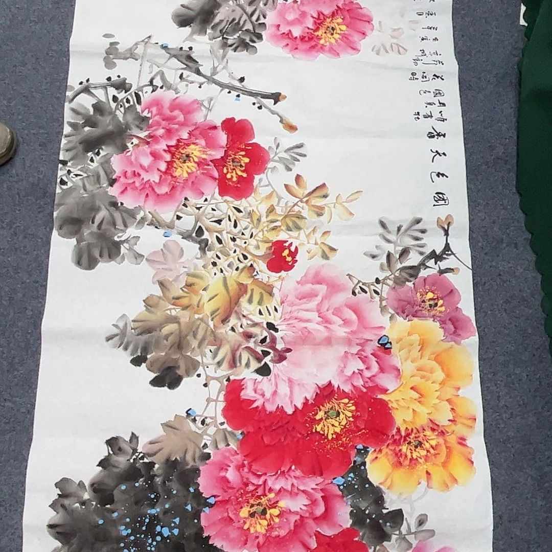 国画纯手绘宣纸国画作品